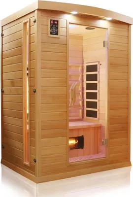 Produktbild von Dewello Infrarotkabine Infrarotsauna PIERSON 135cm x 105cm inkl. Vollspektrumstrahler, Bodenstrahler