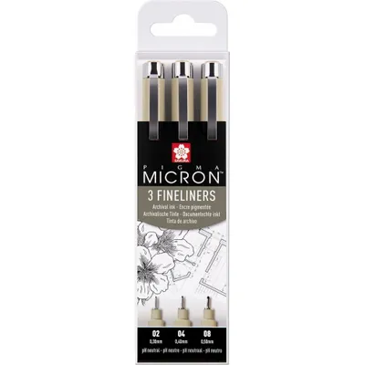 Immagine prodotto di SAKURA POXSDK3 Fineliner PIGMA MICRON caso di 3 nero(S-T)