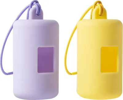 Immagine prodotto di Porta sacchetti per la spazzatura del cane - Porta sacchetti per la spazzatura del cane in plastica morbida e leggera - Attacco a cinghia - Distributore portatile per viaggi - Escursioni - Parco - All'aperto - Accessori per passeggiate con animali domestici