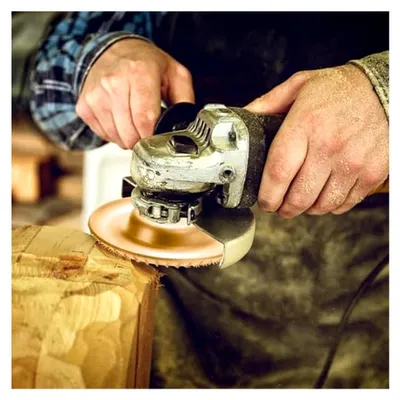 Produktbild von Frässcheibe für Winkelschleifer aus Holz - 100&75 mm Holzschnitzscheibe für 115/125 mm Winkelschleifer mit 7/8 Zoll (22 mm)