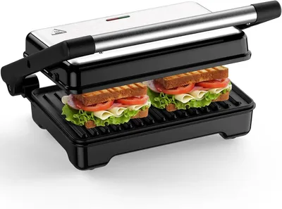 Produktbild von YASHE Sandwichmaker ABC183, 1500 W, 180°-Grill, Schwarz