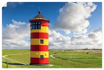 Produktbild von ARTland Poster Pilsumer Leuchtturm in Ostfriesland Größe: 60x40 cm