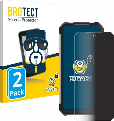 Produktbild von 2x BROTECT Sichtschutzfolie für Unihertz Tank 3 Pro Anti-Spy Privacy Sichtschutz Blickschutz Folie Blaulicht-Schutz