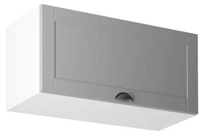 Obrázek produktu pro Horní skříňka s výklopnými dvířky LUMEA - šířka 80 cm, šedá / bílá