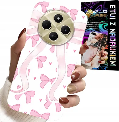 Immagine prodotto di Custodia per Xiaomi Redmi 14C 4G - Nastri rosa Nastro Modelli alla moda Custodia