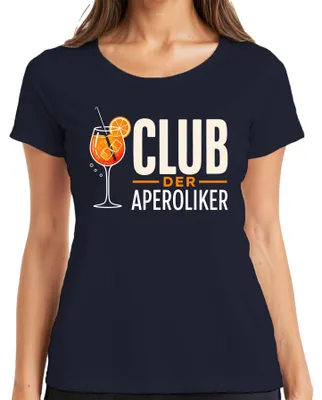 Produktbild von Club der Aperoliker Aperol Spritz Sommer Cocktail Mädelsabend Spaß Damen T-Shirt, Navy, L