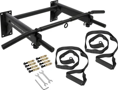 Produktbild von Klimmzugstange zur Wandmontage, Wandreck, Pull Up Reck, 6 gepolsterte Griffe