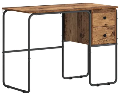 Obrázek produktu pro Psací stůl s úložným prostorem, vyrobený z recyklovaného dřeva, rozměry 100 x 50 x 75 cm