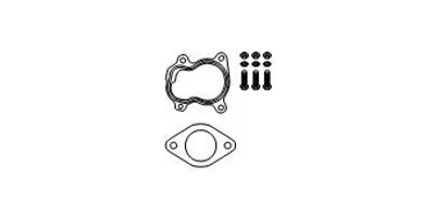 Produktbild von HJS Montagesatz Katalysator 82 14 3313 für OPEL Vivaro A Kastenwagen (X83)