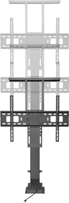 A TV lift mechanism is shown against a white background.