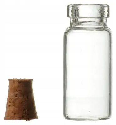 Produktbild von Dekorynka bsz16 Glasflasche mit Korken für Kleinteile 13x36mm