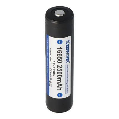 Zdjęcie produktu dla Keeppower 16650 lub 17650 min. 1980 mAh, maks. 2500 mAh 68,05 x 16,68 mm 3,6 V – 3,7 V akumulator litowo-jonowy z zabezpieczonym biegunem dodatnim, podwyższony UR16650ZTA