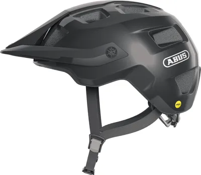 Zdjęcie produktu dla Kask ABUS MTB MoTrip MIPS - kask rowerowy do bezpiecznego wprowadzenia do kolarstwa górskiego - z ochroną przed uderzeniami - dla mężczyzn i kobiet - czarny błyszczący, rozmiar L (57-61 cm)