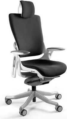 Productafbeelding van Bureaufauteuil Wau 2 BL418, stof, zwart/wit