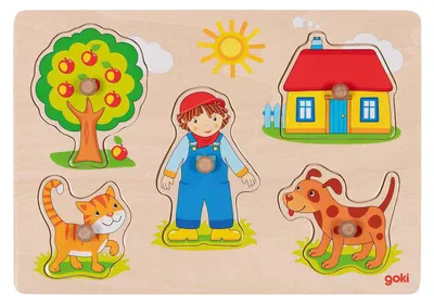 Produktbild von Katze, Hund,... Steckpuzzle