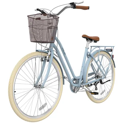 Produktbild von RCB Citybike – 28 Zoll Hollandrad – Aluminiumrahmen – 6-Gang – Felgenbremse – 100 kg Tragkraft – Kaffeebraun