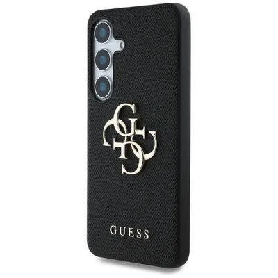 Produktbild von Guess Samsung Galaxy S25 Grained Big 4G Logo Small Classic Schutzhülle