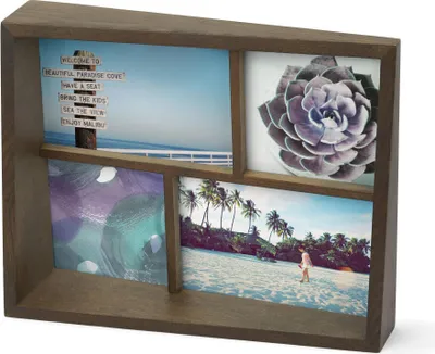 Produktbild von Umbra Edge Photo Display Bilderrahmen Fotorahmen Holz Walnuss 1005020-746
