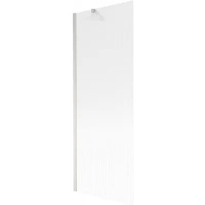 Zdjęcie produktu dla Mexen Next parawan nawannowy 1-skrzydłowy 70 x 150 cm, prążki, nikiel szczotkowany - 895-070-000-00-09-97