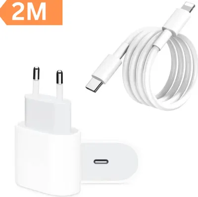 Produktbild von Ladegerät 20W + 2m für Apple iPhone Netzteil Ladekabel USB-C Iphone