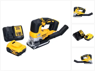 Zdjęcie produktu dla Akumulatorowa wyrzynarka wahadłowa DeWalt DCS 334 P1 18 V bezszczotkowa + 1x akumulator 5,0 Ah + ładowarka