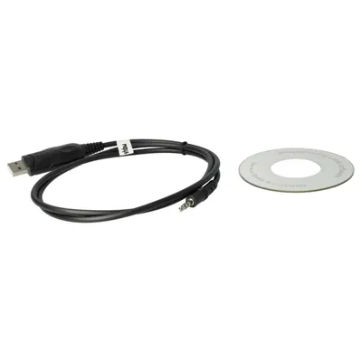 Produktbild von vhbw USB Programmierkabel kompatibel mit Icom M802 Funkgerät, schwarz