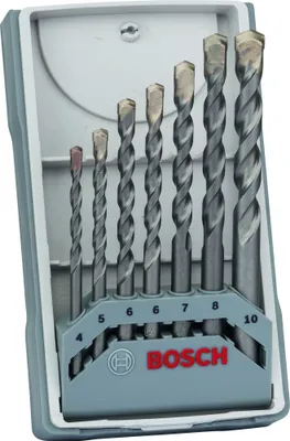 Obrázek produktu pro Bosch 2607017082 Bosch Betonbohrer Set 7 tlg. Silver Percussion