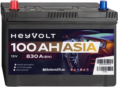 Produktbild von HeyVolt ASIA Autobatterie A100L 12V 100Ah