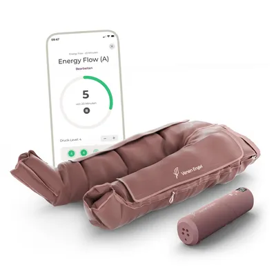 Produktbild von Venen Engel Plus mit Lymph-Flow Pants – 4 überlappende Luftkammern & bis zu 7 Programme mit der App