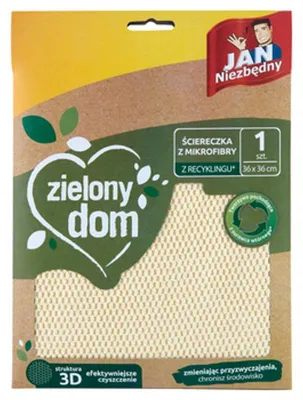 Obrázok produktu pre Jan Niezbędny utierka z mikrovlákna, 36 x 36 cm, Green House