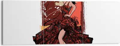 Produktbild von Bild auf Leinwand - Leinwandbild - Tanz Tänzer - 150x50cm - Wand Bild - Wanddeko - Wandbilder - Leinwanddruck - Bilder - Kunstdruck - Wanddekoration - Leinwand bilder - Wandkunst - CA150x50-4123