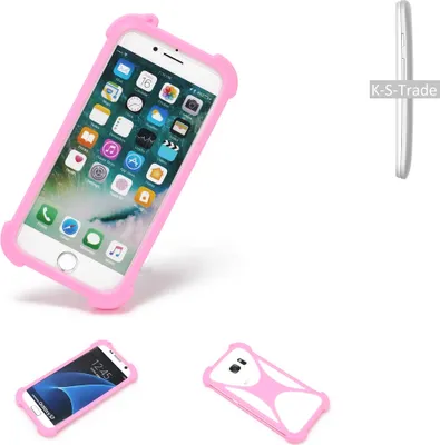 Produktbild von K-S-Trade Handy Hülle kompatibel mit Motorola Moto E Schutz Hülle Bumper Silikon Schutz Hülle Cover Case Silikoncase Silikonbumper TPU Softcase