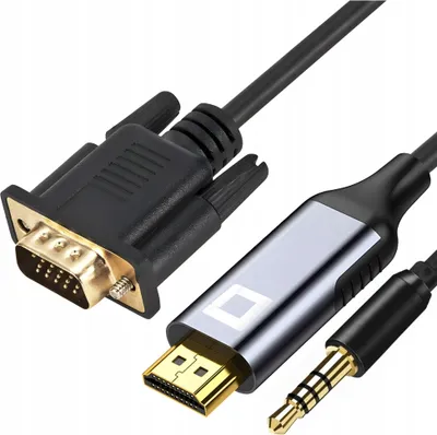 Produktbild von Co2 Kábel Vga - Hdmi Adaptér Konvertor Adaptér Audio Full Hd 60Hz 2M