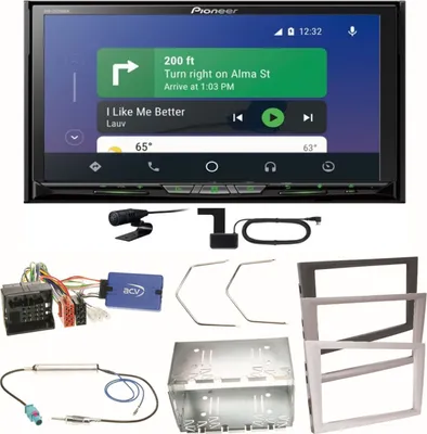 Produktbild von Pioneer AVH-Z9200DAB Android Auto Einbauset für Opel Vectra C Meriva Vivaro Combo