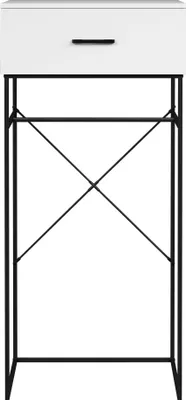 Produktbild von trendteam Strike Konsolentisch Weiß Matt/Metall schwarz B/H/T 60/132/48 cm