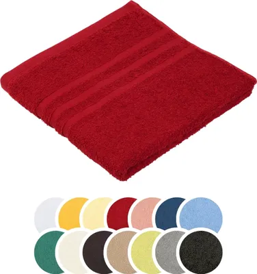 Produktbild von liebling Handtuch, 100% Baumwolle, mit Schlaufe, formstabil, weich, Serie Borkum, 50 x 100 cm, 60 Grad waschbar, trocknergeeignet, bordeaux