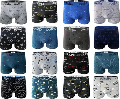 Productafbeelding van Boxershorts voor heren van 95% katoen, set van 6, maat XL