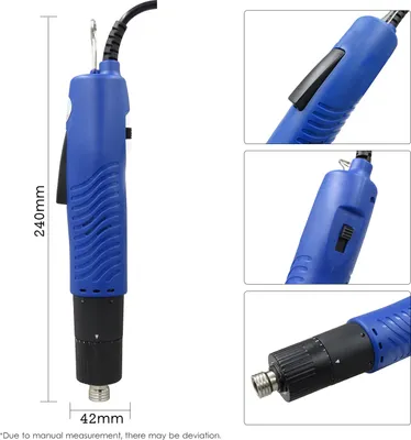 Obrázek produktu pro Elektrický šroubovák Ruční elektrický šroubovák s kabelem Nastavitelná torzní síla 1/4-in Průměr šroubu Bit Nástroj na opravy