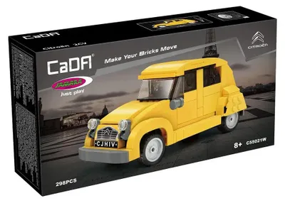 Produktbild von JAMARA CaDA Citroën 2CV 1:24 gelb Bricks