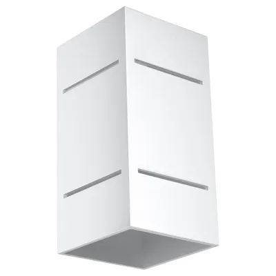 Image de Applique BLOCCO blanc 1xG9 8W aluminium 20x12x10cm Sollux Lighting