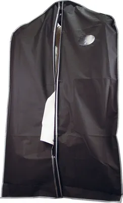 Produktbild von Kleiderschutzhülle / mit Sichtfenster und Reißverschluss / Farbe: schwarz
