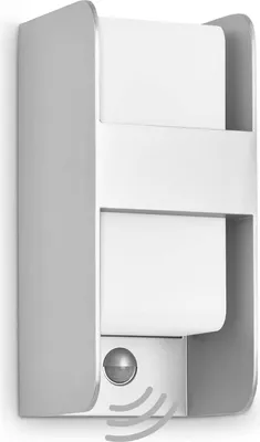 Image de Lampe d'extérieur Telefunken BOXI MOVE, douille E27, 12 W, argent, IP44, 21,5 x 12 x 11,5 cm