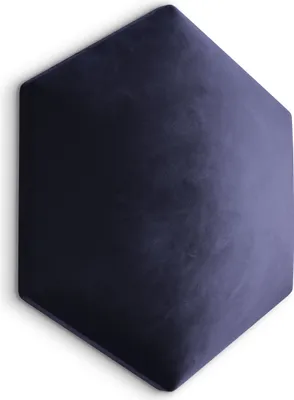 Produktbild von Muralo Polsterpaneel HEXAGON Wandpolster Wandkissen Bettkopfteil Wandpaneel Magic Velvet Lavendelfarbe 2268 35cm x 40cm