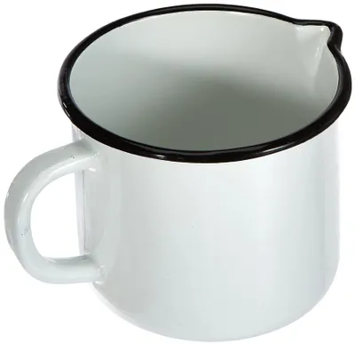 Productafbeelding van melkpan, staal, 12 cm, wit