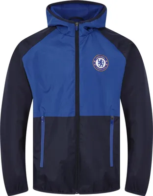 Immagine prodotto di Chelsea FC - Giacca a vento da ragazzo, bicolore GF256 (146) (blu scuro)