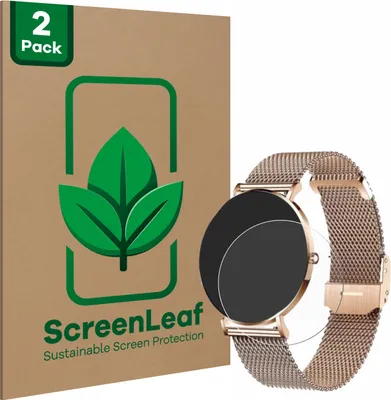 Produktbild von 2x ScreenLeaf Schutzfolie für Xcoast X-Watch Siona 2 nachhaltiger Displayschutz Display Schutz Folie Klar Transparent