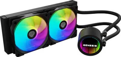 Produktbild von Genesis AiO CPU Wasserkühlung HYDRIA 240 schwarz ARGB