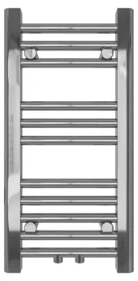 Produktbild von Badheizkörper Chrom 300 x 600 mm – Handtuchheizkörper mit Mittelanschluss, 110 Watt, ohne Heizstab