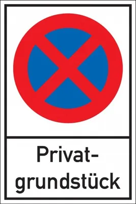 Produktbild von Dreifke® Schild I Schild Haltverbot, Privatgrundstück, Aluminium, 400x600mm
