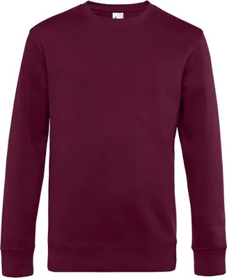 Obrázok produktu pre Pánska mikina - B&C KING CREW NECK - dark cherry - veľkosť XL